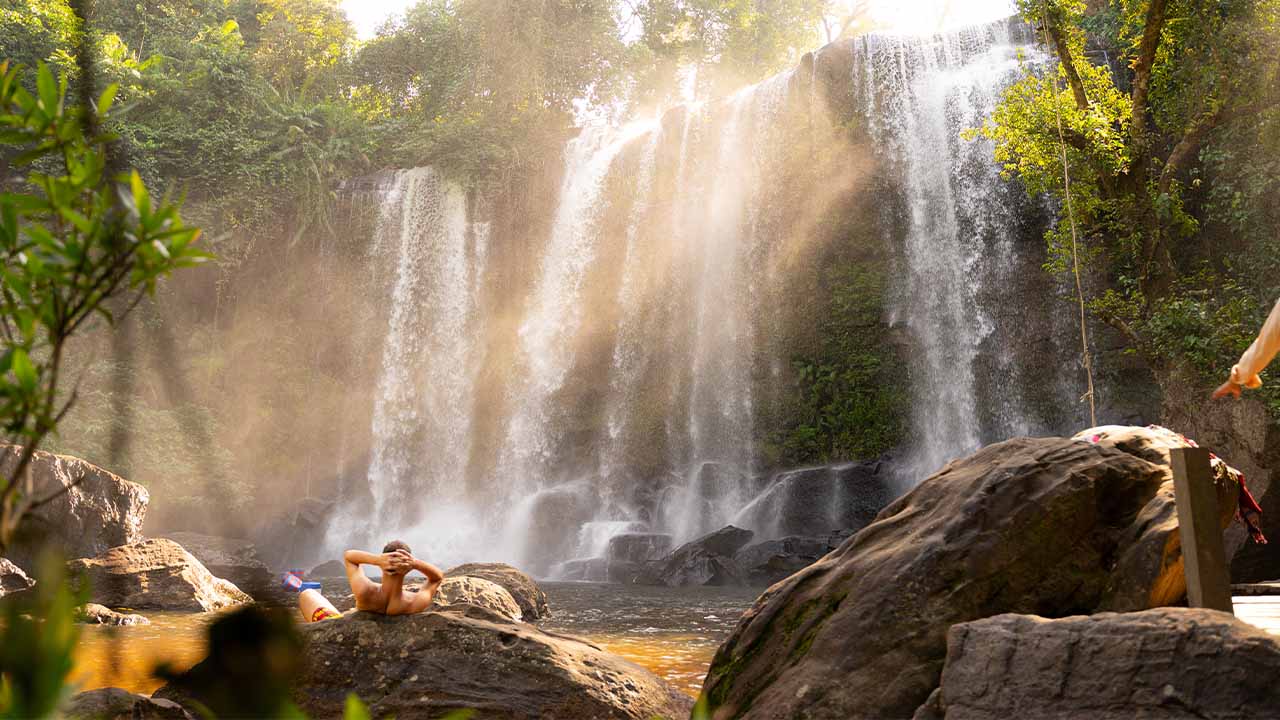 Waterfall at Phnom Kulen